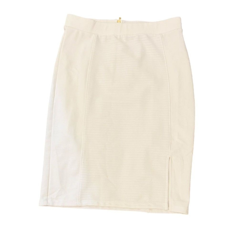 Vtg GUESS Women's White Pencil Skirt Size Small Knee Length Casual preppy career